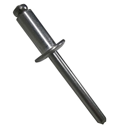 Irwin Blind Rivet, Dome Head, 0.1875 in Dia., 1.19 in L, Aluminum Body, 1000 PK PAAD616-VL